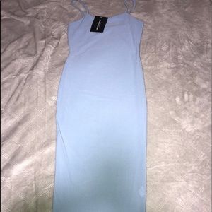Baby blue long dress